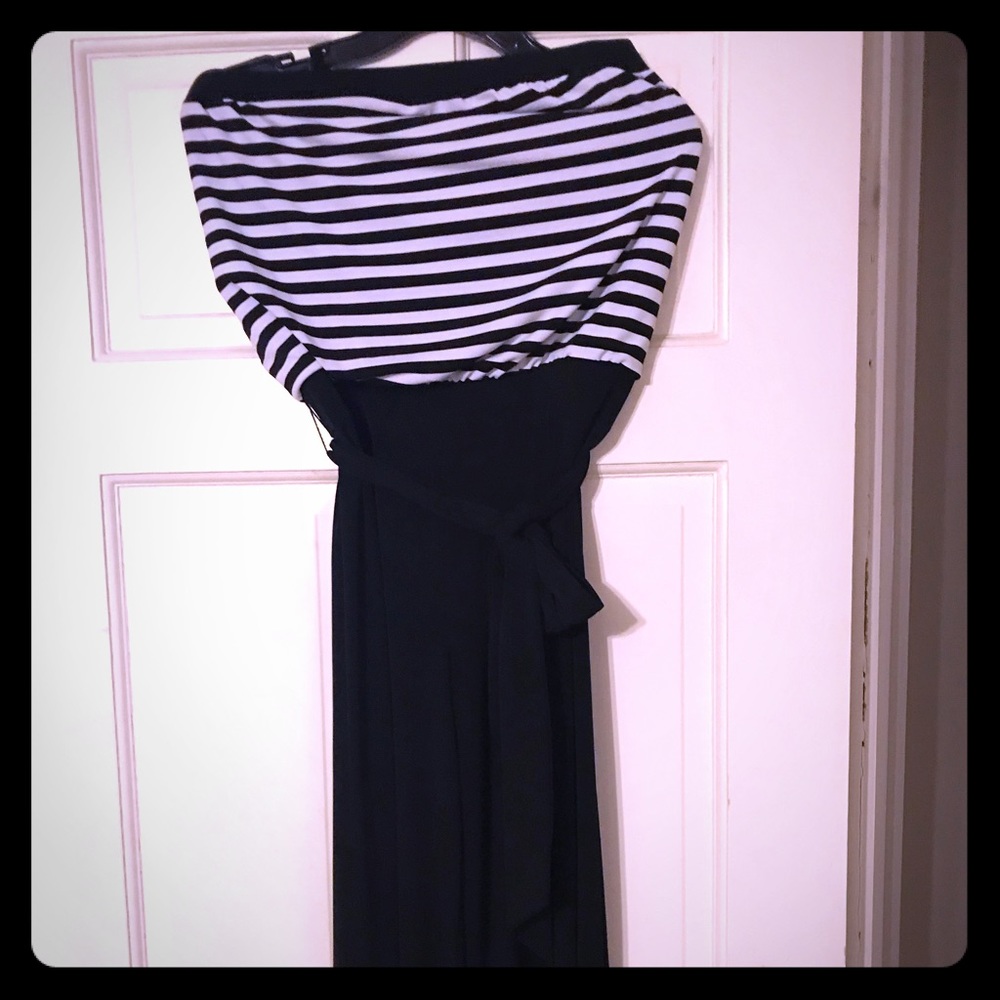 White House Black Market Strapless Pant Suit